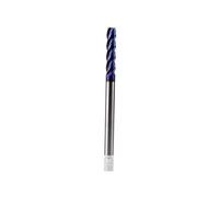 RUAJOGYNVM HRC65 6mm End Mill Extra Long 100mm 4Flute D6*100L Solid Carbide Fat End Mills Straight Shank Blue Coated Milling Cutter Tool RUAJOGYNVM