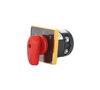 RUAJOGYNVM Interrupteur inverseur combiné unipolaire à Trois Positions, HZ5B-10/D101.1, 10 A, on/Off, on, 4 Boutons rotatifs à vis