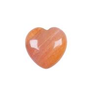 RUAJOGYNVM Various Materials Gemstones Rose Quartz Crystals Love Heart Shaped Amethyst Home Decoration (Color : Red Agate)