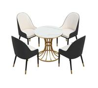 RUANLOV Ensemble De Table à Manger,Ensemble Table Et 4 Chaises, Table De Salle De ConféRence Moderne, Table De Club De Salle De RéCeption De Bureau, Table Basse Et Chaise (B 70cm/27.5in)