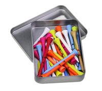 Ruarby 1 boîte de tees de golf multicolores en bois avec étui de rangement 42 mm, 70 mm, 83 mm