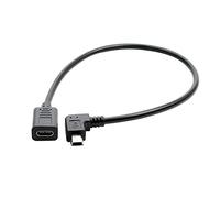Ruarby 1 câble d'extension USB mâle vers USB femelle type C femelle pour tablette, appareil photo, port T, câble d'extension de chargement de données de type C femelle vers USB mâle