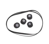 Ruarby 1 ensemble de rouleaux de pincement en caoutchouc avec courroies d'entraînement pour cassette RSCH404X 510X Cassette Deck Recorders Cassette Deck Tape Recorder réparation