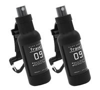 Ruarby 1 paire de flacons distributeurs d'alcool en plein air, camping, randonnée, équipement pour camping en plein air, pulvérisateurs d'alcool compacts