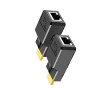 Ruarby Adaptateur HDTV vers RJ45 pour une fiabilité de signaux vidéo d'extension jusqu'à 60 m, parfait pour les écrans commerciaux, transmission HDTV Extender