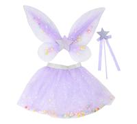 Ruarby Adorable fée princesses papillon aile tutu, étoile ange, fête d'anniversaire, Halloween, cosplay, accessoires de déguisement pour adultes et femmes