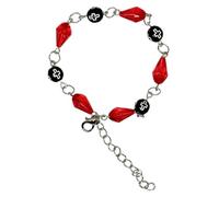 Ruarby Bracelet élégant pour couple - Chaîne de poignet réglable - Ornement tendance pour un usage quotidien, tissu/plume