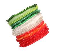 Ruarby Bracelets de perles tendance faits à la main pour des tenues élégantes et des occasions - Bracelets en faux cristal