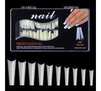 Ruarby C Embouts carrés extra longs pour faux ongles acryliques droits et aplatis
