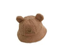 Ruarby Chapeau cloche doublé en polaire confortable pour enfants - Bonnet de lavabo chaud et doux pour garçons et filles âgés de 3 à 8 ans - Automne et hiver - Accessoire tendance, Couleur caramel