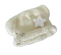 Ruarby Chapeau tête de mort pour Halloween Cosplay Chapeau au crochet avec épingle et étoile Pull Cosplay Chaton Casquettes de crâne des années 2000 Chapeaux pour homme femme Pin Women Halloween
