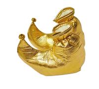 Ruarby Chaussures de clown de Noël surdimensionnées pour adultes - Accessoires de costume de Noël pour fête sur le thème du cosplay - Chaussures dorées, doré, taille unique