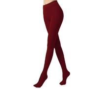 Ruarby Collants semi-opaques 70D pour femme - Taille haute - Doux - Couleur unie - Collants extensibles - Pour Halloween et cosplay, Rouge angora, Taille unique
