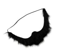 Ruarby Fausse barbe longue moustache vieil homme moustache Halloween fête artificielle fournitures de fête drôle longue Halloween Party Supplies, Noir , taille unique
