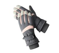 Ruarby Gants de ski chauds multi-usage avec poignet élastique pour femme et fille, doublure épaisse, gants tactiles pour activités d'hiver en plein air, ski, femmes