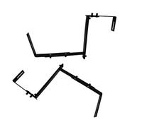 Ruarby Lot de 2/4 supports de jardinières réglables pour jardinière, fenêtre, extérieur, clôture, jardin, supports métalliques