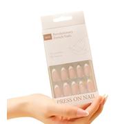 Ruarby Lot de 30 faux ongles à presser au milieu en amande pour femmes et filles