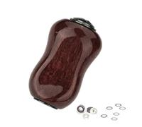 Ruarby Moulinet de rechange en bois massif pour lancer des appâts, moulinet de pêche, roue modifiée, prise en main confortable en bois