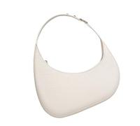 Ruarby Sac à main et sac à main pour femme - Sac à main en cuir synthétique - Demi-aisselle - Pour le shopping - Automne et hiver - Sac à main en cuir synthétique - Poignée supérieure, blanc, One Size