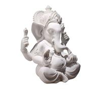 Ruarby Sculpture d'éléphant Ganeshas décorative en grès ajoute de l'énergie positive à n'importe quelle pièce