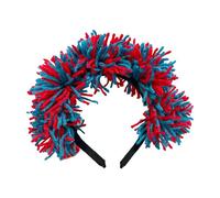 Ruarby Serre-tête à pompons en fourrure pour les jours de l'indépendance, les fêtes, les festivals, les élections, les rassemblements, accessoires de costume d'Halloween