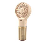 Ruarby Ventilateur brumisateur portatif rechargeable 4 vitesses Petite brume de refroidissement Batterie de pulvérisation d'eau