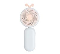 Ruarby Ventilateur de refroidissement à batterie rechargeable avec cordon USB de poche portable avec support de refroidissement silencieux