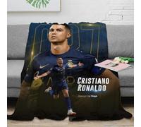 RUASVENNS Ronaldo Literie Impression 3D Couverture Canapé Super Douce Et Douillette Peluche en Microfibre Cadeau pour Garçons Et Filles pour Enfant Camping 50x60inch(127x152cm)