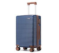 Ruausine Bagage à Main de 50,8 cm, Valise à Main avec Roues pivotantes et Serrure TSA, 55,9 x 35,6 x 22,10 cm, Bagage à Main Rigide léger, Petit Bagage à roulettes (Bleu, 20 in)