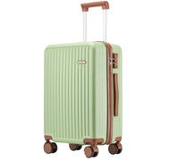 Ruausine Valise Cabine Approuvée par Les Compagnies Aériennes Valise Rigide avec Roues Multidirectionnelles , Bagage Cabine Léger Compact avec Verrou TSA (Vert, 20 in)
