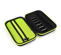 RUAVOEY Woollo Étui de Voyage Rigide Portable Compatible avec OneBlade Face + Body QP2734 QP2724 QP2824 QP230 QP220 QP437 QP2630 QP2620 QP2530 QP2520,Fermeture éclair Verte à l'intérieur