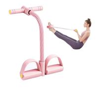 Ruayia Corde de tension multifonction à 6 tubes, bandes de résistance à pédale avec poignée, corde de tension pour exercices abdominaux, corde de traction pour abdominaux, équipement d'entraînement