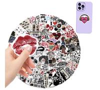 Ruayia Lot de 100 autocollants Y2K tendance, esthétiques Downtown Girls, bouteilles d'eau drôles imperméables, pour adolescents, adultes, pour ordinateurs portables, skateboards