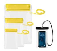 Ruayia Lot de 3 Poches Étanches pour Téléphone Portable - Protection pour Téléphone Portable - Pour la Natation, le Rafting, le Kayak, le Bateau, le Camping, la Randonnée