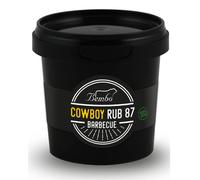 Rub BBQ Cowboy 87 Bembo - Mélange d’Épices pour Steak et Bœuf - Rub au Café et Cacao - Marinade Sèche Barbecue - Made in Italy - 400 g