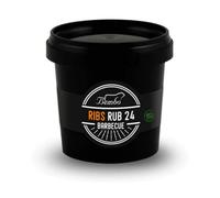 Rub BBQ Ribs 24 Bembo - 500 g - Mélange d’Épices pour Travers de Porc - Marinade Sèche Barbecue - Idéal Grill et Fumage - Made in Italy