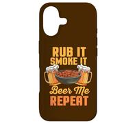 Rub It Smoke It Beer Me Repeat Barbecue Amusant Coque pour iPhone 17