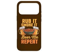 Rub It Smoke It Beer Me Repeat Barbecue Amusant Coque pour iPhone 17 Pro Max