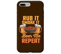 Rub It Smoke It Beer Me Repeat Barbecue Amusant Coque pour iPhone 7 Plus/8 Plus
