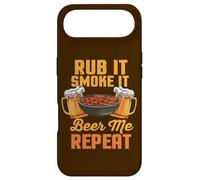Rub It Smoke It Beer Me Repeat Barbecue Amusant Coque pour iPhone Air