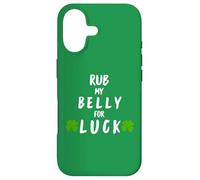 Rub My Belly for Luck Funny St Patrick Day Coque pour iPhone 17