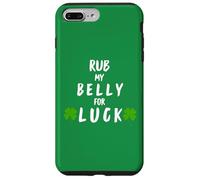 Rub My Belly for Luck Funny St Patrick Day Coque pour iPhone 7 Plus/8 Plus