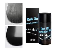 Rub On Snowboard Wax - Glide Booster for Winter Speed Control | Paraffin Blend with Pocket Stick Design, Hand Apply Friction Reduction Aid, Cold Weather Board Maintenance for Slopes Parks Trails