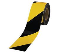 Rubalise (Lot de 3) Jaune et Noir 50 mm x 500 m - Ruban de signalisation de Chantier, travaux, balisage - périmètre de sécurité - Zone de Danger - Marque UNIVERS GRAPHIQUE Ref UGRUBAL04