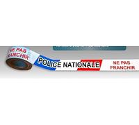 rubalise signalisation POLICE NATIONALE NE PAS FRANCHIR - 70mm*250m