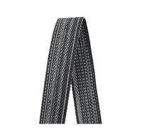 Ruban 1/2/3/4/5M Sangle en polyester Jacquard coton for sac à vêtements, dos, ruban biais, accessoires de couture DIY pour Décoration(Black-30mm,2Meters)