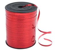 Ruban à boucler rouge de 5 mm pour ballons, 457 m, ruban métallique brillant pour emballage cadeau, travaux manuels, nœuds, Noël, anniversaire