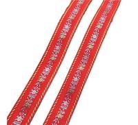 Ruban à broder de 4,6 m x 25 à 35 mm - Jolie petite fleur brodée en dentelle pour bricolage, ornements de cheveux, accessoires de collier pour animaux de compagnie (couleur I 25 mm)