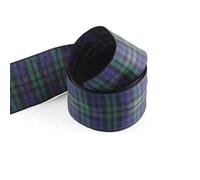 Ruban à carreaux 15 mm, 25 mm et 40 mm Disponible dans Blackwatch, Macgregor, Royal Stewart et Shetland 3 mètres de ruban (Black Watch, 40 mm)