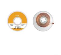 Ruban à dessouder de 1,5 m - Fil de retrait de soudure pour PCB, compatible avec des largeurs de 1 à 4 mm, cuivre pur pour réparation électronique (2 mm)